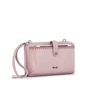The Sak Iris Large Smartphone Crossbody Bag Rosewood/ Pink Leather, New w/Tag